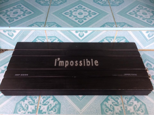 แอมป์คลาสดี imporssble (ยาว53เซน) มือสองสภาพสวย ใช้งานปกติ เบสแน่น ขับ10&quot;-12&quot;-15&quot;หล่อโหดๆได้ ขาย 3950 บาท สนใจ0892425454 อยู่สระบุรี