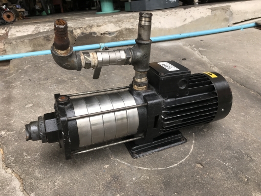 ขายปั้มน้ำแรงดันสูง Groundfos 1.5HP. 380V ใบพัดสแตนเลส 6ชั้น ขนาดเข้า 1.5นิ้ว ออก 1นิ้ว สภาพสวยเดิมๆ หมุนนิ่ม พร้อมใช้งาน