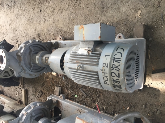 ขายปั๊มนํ้าเข้า 4 ออก3 (4"x3")เก่าญี่ปุ่น เพลาสแตนเลส ใบพัดทองเหลือง พร้อมมอเตอร์ 15 เเรงม้า ไฟ 380V พร้อมใช้งาน