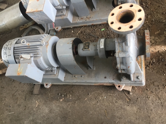 ขายปั๊มนํ้าเข้า 4 ออก3 (4"x3")เก่าญี่ปุ่น เพลาสแตนเลส ใบพัดทองเหลือง พร้อมมอเตอร์ 15 เเรงม้า ไฟ 380V พร้อมใช้งาน