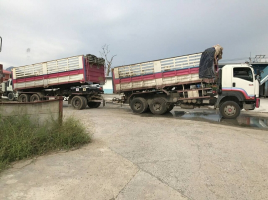 ขายรถพ่วง 22 ล้อ แม่-ลูก กระบะเหล็กดั้ม อู่.ทีเค เทเลอร์ แม่กระบะยาว.6.30 ม.น้ำหนัก 13,000 กก ลูกกระบะยาว 7.50 ม.น้ำหนัก.9,700 กก ISUZU 360 ปี.57 วิ่งแค่120000 กว่าๆกิโล ยางตัวแม่ 90\% ยางตัวลูก 70-80\% กระบะสวย รถสวย ราคา2630000 สนใจรีบจองด่วนที่.081-35319 ขายรถพ่วง 22 ล้อ แม่-ลูก กระบะเหล็กดั้ม อู่.ทีเค เทเลอร์ แม่กระบะยาว.6.30 ม.น้ำหนัก 13,000 กก ลูกกระบะยาว 7.50 ม.น้ำหนัก.9,700 กก ISUZU 360 ปี.57 วิ่งแค่120000 กว่าๆกิโล ยางตัวแม่ 90\% ยางตัวลูก 70-80\% กระบะสวย รถสวย ราคา2630000 สนใจรีบจองด่วนที่.081-35319