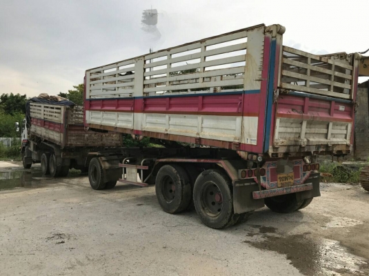 ขายรถพ่วง 22 ล้อ แม่-ลูก กระบะเหล็กดั้ม อู่.ทีเค เทเลอร์ แม่กระบะยาว.6.30 ม.น้ำหนัก 13,000 กก ลูกกระบะยาว 7.50 ม.น้ำหนัก.9,700 กก ISUZU 360 ปี.57 วิ่งแค่120000 กว่าๆกิโล ยางตัวแม่ 90\% ยางตัวลูก 70-80\% กระบะสวย รถสวย ราคา2630000 สนใจรีบจองด่วนที่.081-35319 ขายรถพ่วง 22 ล้อ แม่-ลูก กระบะเหล็กดั้ม อู่.ทีเค เทเลอร์ แม่กระบะยาว.6.30 ม.น้ำหนัก 13,000 กก ลูกกระบะยาว 7.50 ม.น้ำหนัก.9,700 กก ISUZU 360 ปี.57 วิ่งแค่120000 กว่าๆกิโล ยางตัวแม่ 90\% ยางตัวลูก 70-80\% กระบะสวย รถสวย ราคา2630000 สนใจรีบจองด่วนที่.081-35319