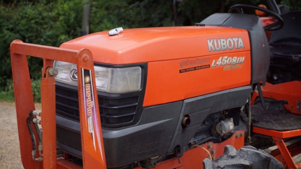 รถไถคูโบต้ามือสอง ราคาถูก L4508DI SP อุปกรณ์หน้าหลัง 0909713236 น้องกิ๊กกี๋