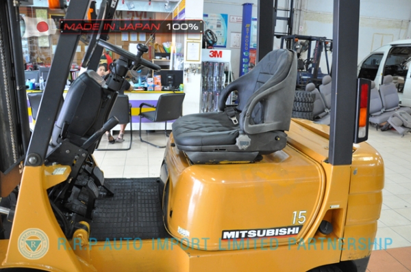 ขายรถโฟล์คลิฟท์มือสอง MITSUBISHI รุ่นFG15-54903 นำเข้าจากประเทศญี่ปุ่น 100\% ไม่เคยใช้งานในไทย