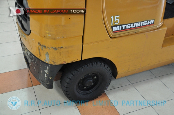 ขายรถโฟล์คลิฟท์มือสอง MITSUBISHI รุ่นFG15-54903 นำเข้าจากประเทศญี่ปุ่น 100\% ไม่เคยใช้งานในไทย