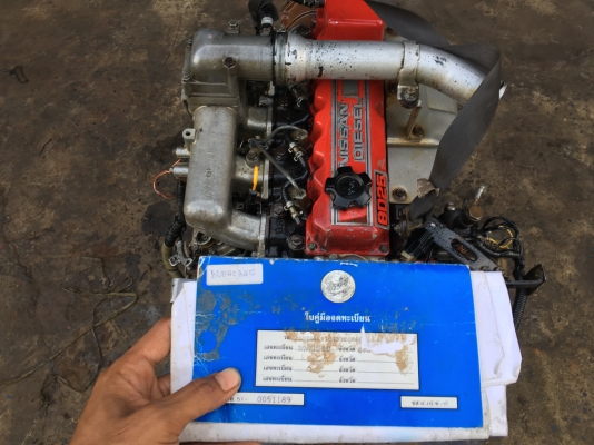 ขายนิสสันBD25. พร้อมเล่ม แดงมัน สวยเดิมติดดีไม่มีไอ. เครื่องพร้อมเกียนิสสัน