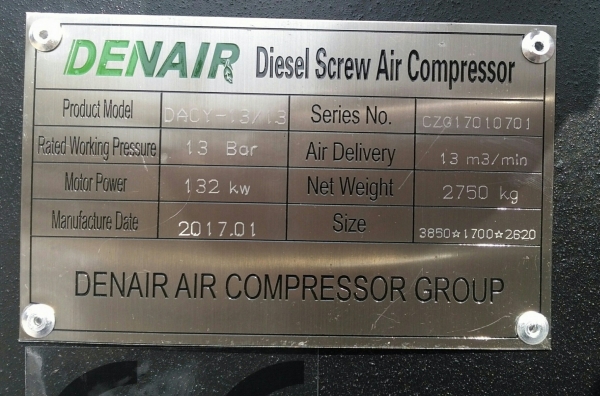 ขายปั๊มลม DENAIR