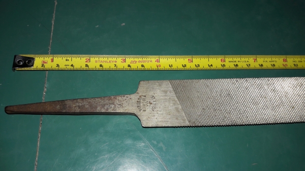 ขายตะไบท้องปลิงขนาดใหญ่ใบยาว14" รวมด้ามยาว17" FISHER Made in AUSTRAL.