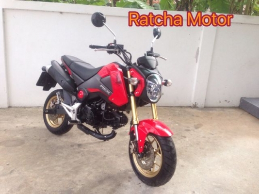 Honda MSX 125 หัวฉีดสวย สีดำ แดง ใหม่ ปี 2016 สวย รถ10เดือน สภาพป้ายแดง