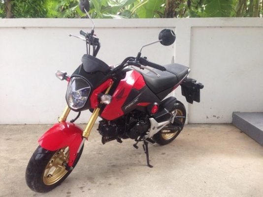 Honda MSX 125 หัวฉีดสวย สีดำ แดง ใหม่ ปี 2016 สวย รถ10เดือน สภาพป้ายแดง
