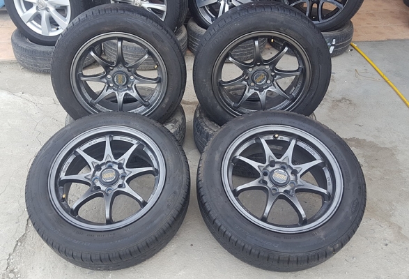 ขายล้อCE28 ขอบ15 4รู100-114 ยางปี 15 4 ล้อ