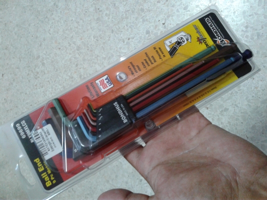 ประแจแอล ชุดมิล 9 ตัว Bondhus ColorGuard รุ่น 69699