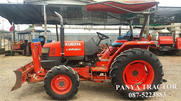สินค้าเข้าใหม่ รถแทรกเตอร์มือสอง #คูโบต้าL3408DI ราคา195,000 บ.ใบมีดคานล่าง พร้อมผานพรวน 6x22 จัดส่ง จ.ลำปาง