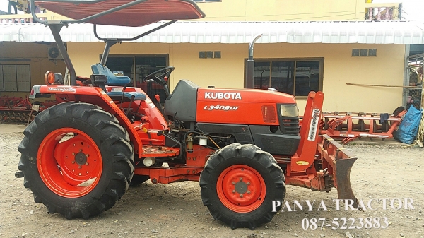 สินค้าเข้าใหม่ รถแทรกเตอร์มือสอง #คูโบต้าL3408DI ราคา195,000 บ.ใบมีดคานล่าง พร้อมผานพรวน 6x22 จัดส่ง จ.ลำปาง