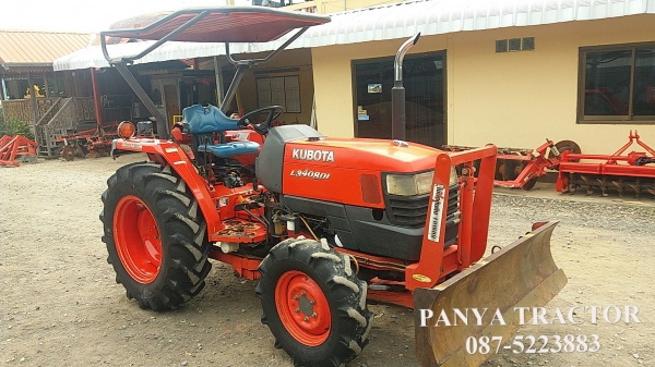 สินค้าเข้าใหม่ รถแทรกเตอร์มือสอง #คูโบต้าL3408DI ราคา195,000 บ.ใบมีดคานล่าง พร้อมผานพรวน 6x22 จัดส่ง จ.ลำปาง