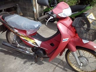 ขาย Honda Wave 100 S ปี 47 ไมล์ลาย รุ่นดั้มเบรคหน้า เครื่องดีไม่หลวม ภายนอกสีซีดตามรูป รถเป็นป้ายเหล
