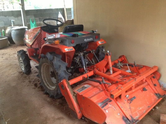 รถไถเล็ก ASTE  A-13 แบบ w4x4 พร้อมโรตารี่พรวนดิน