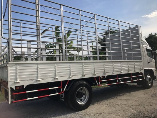 รถวิ่งหมื่นกว่าโล รถหกล้อคอกสูง HINO FG8JMLA ปี2013 เครื่อง212แรงม้า กระบะคอกยาว 6.50เมตร