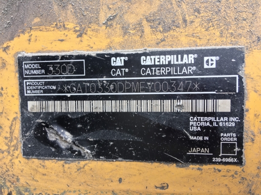 รถแบคโฮ CAT 330D สนใจติดต่อ 081 - 6079515