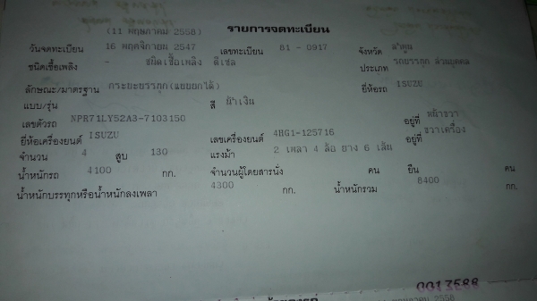 ขายNPRเครื่อง4HG1-130 โบว์ปี47 เครื่องดี คัชชีสวยสด แอร์ เพาเวอร์ สามมิตร  รถสวยเดิมๆ ทะเบียนเต็ม เล่มพร้อม