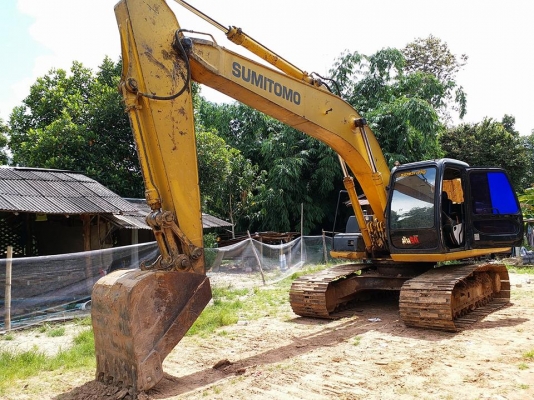 ขายรถขุดแบ็คโค SUMITOMO SH210-3ไม่มีกล่องไป เครื่องเดิม ช่วงล่างพอใช้ เอกสารใบซื้อขาย
