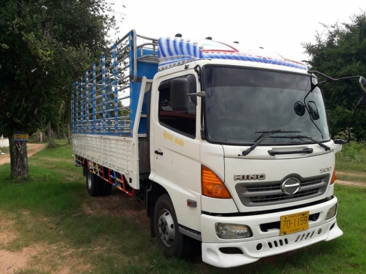 ขาย6ล้อHINO MEGA145ปี51 กระบะคอกเสริมข้าง แชชซีสวยเครื่องเดิม ภายในสวย
