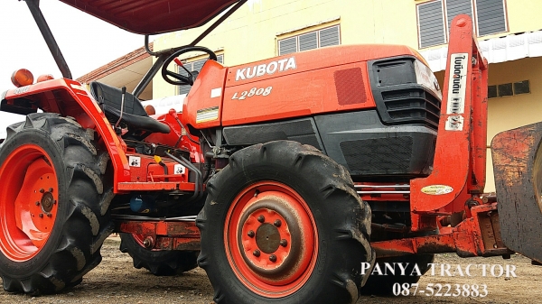 สินค้าเข้าใหม่ #ขายรถแทรกเตอร์มือสอง #คูโบต้าL2808 4WD 28แรงม้า ราคา 169,000 บ. ใบมีดคานล่างพร้อมผาน5&times;22 รถสภาพดี พร้อมใช้งาน จัดส่ง ขอนแก่น