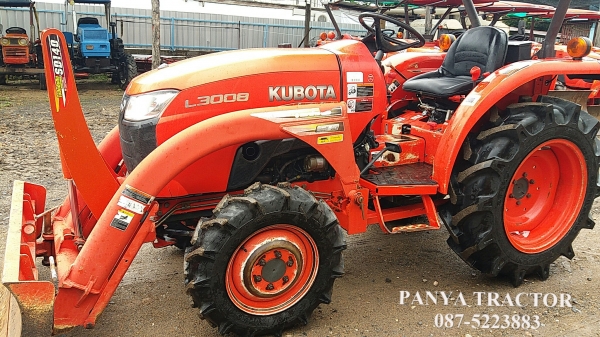 สินค้าเข้าใหม่ #ขายรถแทรกเตอร์มือสอง #คูโบต้าL3008 4WD 30 แรงม้า ราคา 255,000 บ.  ใบมีดคานบนพร้อมผาน5&times;22  รถสภาพดี พร้อมใช้งาน  ยางใหม่4เส้น จัดส่งอำเภอนางรองจังหวัดบุรีรัมย์