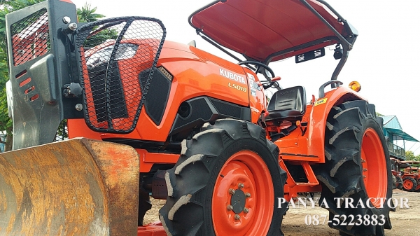 สินค้าเข้าใหม่ #ขายรถแทรกเตอร์มือสอง #คูโบต้าL5018 4WD 50 แรงม้า ราคา 595,000 บ. ใบมีดคานล่างFD186Fพร้อมผานพรวนDH245-6เฮฟวี่พลัส  ปี2559 เล่มทะเบียนพร้อม  รถสภาพดี พร้อมใช้ จัดส่งจังหวัดสุราษฎร์ธานี