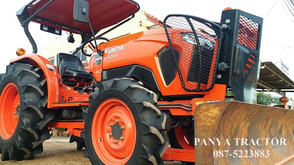สินค้าเข้าใหม่ #ขายรถแทรกเตอร์มือสอง #คูโบต้าL5018 4WD 50 แรงม้า ราคา 595,000 บ. ใบมีดคานล่างFD186Fพร้อมผานพรวนDH245-6เฮฟวี่พลัส  ปี2559 เล่มทะเบียนพร้อม  รถสภาพดี พร้อมใช้ จัดส่งจังหวัดสุราษฎร์ธานี