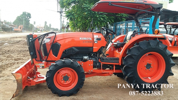 สินค้าเข้าใหม่ #ขายรถแทรกเตอร์มือสอง #คูโบต้าL5018 4WD 50 แรงม้า ราคา 595,000 บ. ใบมีดคานล่างFD186Fพร้อมผานพรวนDH245-6เฮฟวี่พลัส  ปี2559 เล่มทะเบียนพร้อม  รถสภาพดี พร้อมใช้ จัดส่งจังหวัดสุราษฎร์ธานี