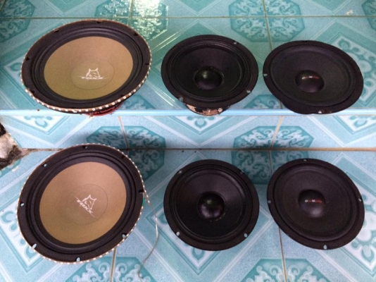 กลาง8&quot;2+6.5&quot;4ดอก ขาย 950 บาท ใช้งานปกติทุกชิ้น สนใจ0892425454 อยู่สระบุรี