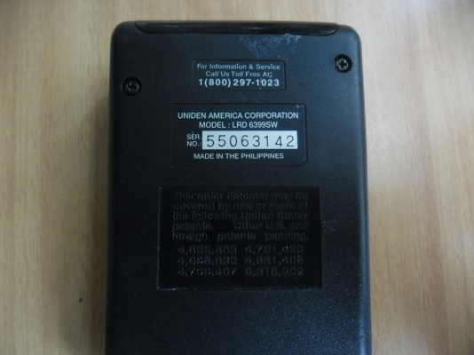 UNIDEN เครื่องเตือนกล้องตรวจจับความเร็ว Made in Philippines