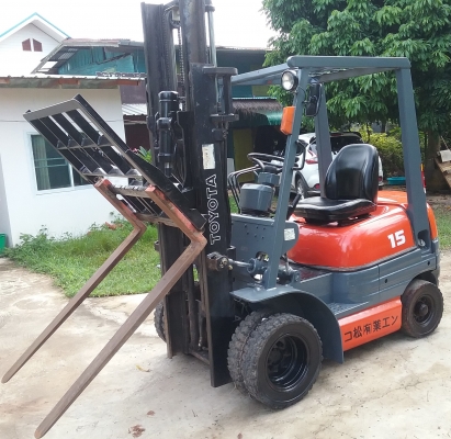 ขายUSED-FORKLIFTเก่าญี่ปุ่นยี่ห้อTOYOTAรุ่น6FD15ฮิ้งฟอร์คใช้งาน8,399ชั่วโมง