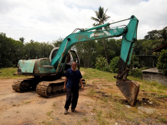 ขายรถแบคโฮ KOBELCO SK120-Vธรรมดา ตัดระบบไฟให้แล้ว ราคา 400000 ขายรถแบคโฮ KOBELCO SK120-Vธรรมดา ตัดระบบไฟให้แล้ว ราคา 400000