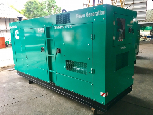 เครื่องปั่นไฟCUMMINS125KVA..พร้อมชุดAUTO ATS.จัดส่งพร้อมติดตั้งฟรีรับประกัน1 ปี