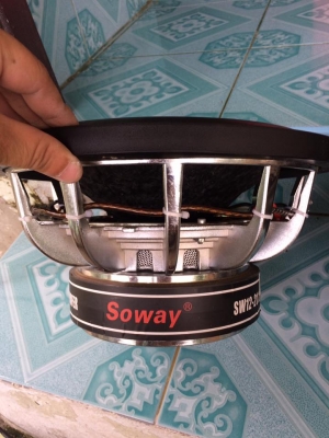ซับ12นิ้ว SOWAY มือสองโครงหล่อเงาแม่เหล็ก180/2/v3สภาพดีใช้งานปกติ เบสแน่นมาก ขายคู่ละ 2150 บาท สนใจ0892425454 อยู่สระบุรี