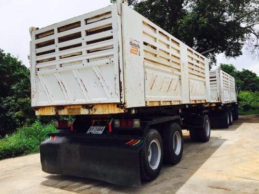 Hino mega 344 แรง ปี 56 ดัมพ์แม่ลูกสามเพลาแท้ สวยเดิมราคาไม่แพง