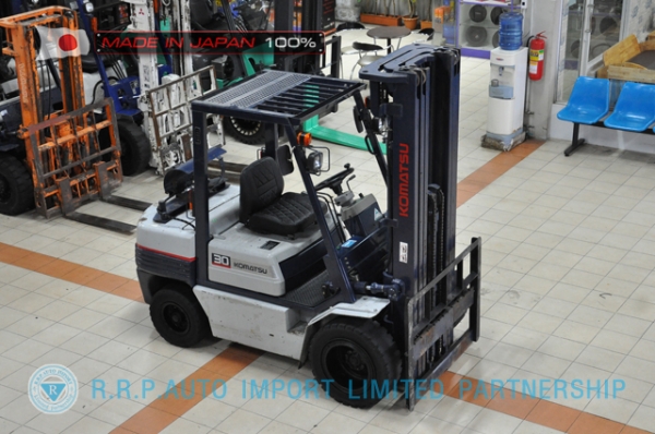 ขายรถโฟล์คลิฟท์มือสอง KOMATSU รุ่น FG30H-490448 นำเข้าจากประเทศญี่ปุ่น 100\% ไม่เคยใช้งานในไทย