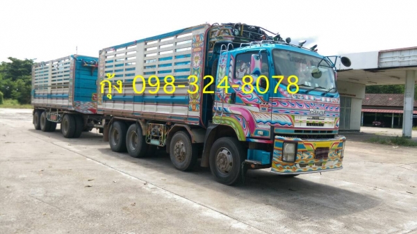 Isuzu 360 แรง ปลายปี 53 กระบะดัมพ์อู่ซีทีทรัค แม่ 12 ล้อ ลูก 3 เพลาแท้ยาว 6.80 เมตร รถป้ายแดงมือเดียว ยางดี พร้อมใช้งาน