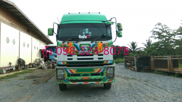 Isuzu 360 แรง ปลายปี 56 กระบะไม่ดัมพ์อู่ศิริทัตร์ ลูก 3 เพลาแท้ยาว 7 เมตร ยางใหม่ แอร์พร้อม สวยเดิมพร้อมใช้งาน #ยังไม่ได้ล้าง