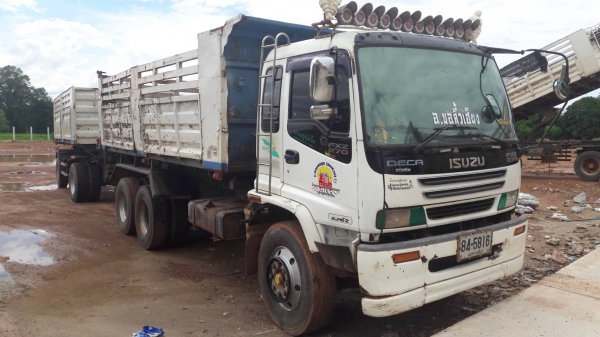 ขาย ISUZU 270 พ่วงแม่ลูก กระบะเหล็กสามมิตร รถปี 46