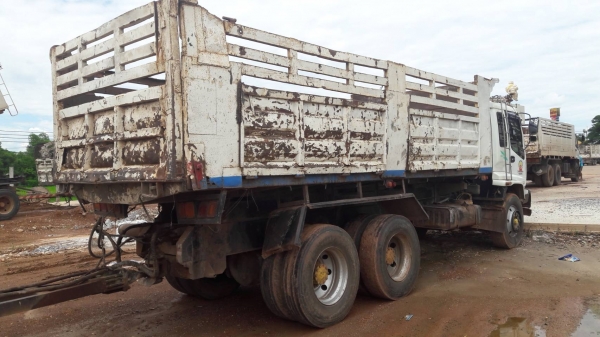 ขาย ISUZU 270 พ่วงแม่ลูก กระบะเหล็กสามมิตร รถปี 46