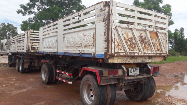 ขาย ISUZU 270 พ่วงแม่ลูก กระบะเหล็กสามมิตร รถปี 46