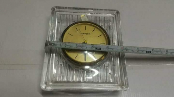 350บาทส่งฟรีโทร083-2000058นาฬิกาตั้งโต๊ะกรอบแก้วคริสตัลของญี่ปุ่น