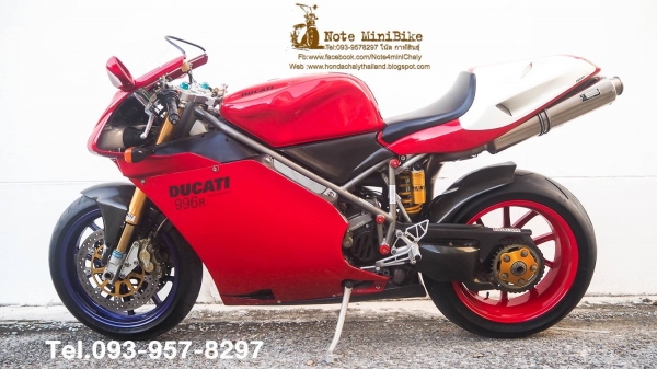 ขายด่วน DUCATI 996R รุ่นพิเศษ ราคา 1,000,000 บาท(฿) -ท่อ MOTO CORSE ราคา 160,000 -โช๊คหน้าแต่ง Racing -โช๊คหลังแต่ง OHLINS -ล้อแต่งหน้าหลังหมดไป 130,000 -แมกนีเซียมอัลลอยด์ -เกียร์โยง -ชุดคลัช Slipper clutch -ทะเบียน100\% โอนขนส่ง สนใจโทร 093-957-8297 โน๊ต