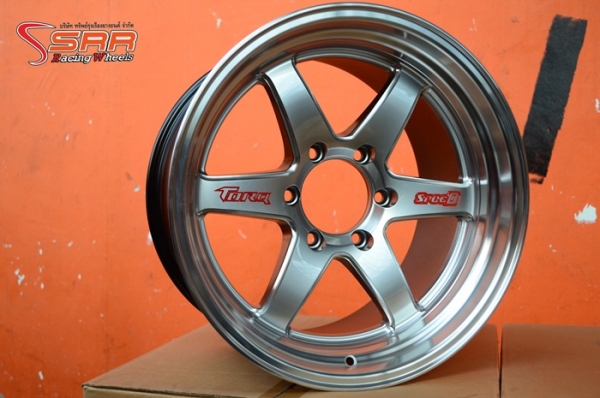 ล้อแม็กซ์ DIR TORQ SPEC-D ขอบ18 นิ้ว 6รู สีHSM ใส่รถกระบะและรถSUV ล้อแม็กซ์ DIR TORQ SPEC-D ขอบ18 นิ้ว 6รู สีHSM ใส่รถกระบะและรถSUV