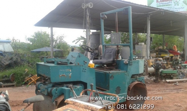 ขาย รถบด บดดิน บดถนน สั่นสะเทือน BOMAG เครื่องดีเซล 2 สูบ เก่าญี่ปุ่น พร้อมใช้งาน