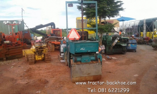 ขาย รถบด บดดิน บดถนน สั่นสะเทือน BOMAG เครื่องดีเซล 2 สูบ เก่าญี่ปุ่น พร้อมใช้งาน