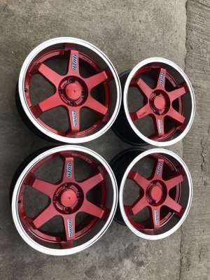 ล้อ te37 ขอบ 16x7 / 4x100 off42 ทำสีแดงแก้วมาใหม่ ไม่เคยซ่อม ล้อ te37 ขอบ 16x7 / 4x100 off42 ทำสีแดงแก้วมาใหม่ ไม่เคยซ่อม